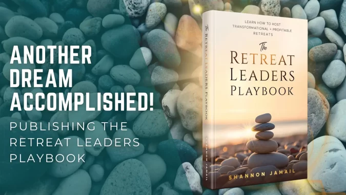 Writing and Publishing the Retreat Leaders Playbook by Shannon Jamail Blog Banner with Book: The Retreat Leaders Playbook by Shannon Jamail